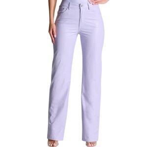 Naked Wardrobe Lavender Straight Leg Pants